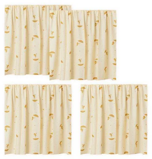 Hoppekids Ole Lukoie forhæng til mellemhøj seng - Gul